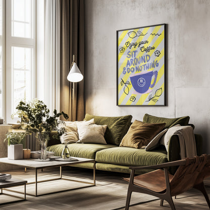Enjoy Coffee - Poster / Art Print - interiör