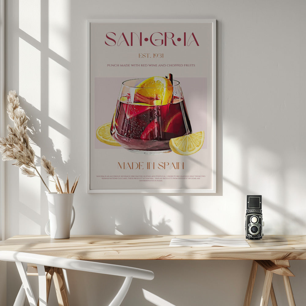 Sangria print - Poster / Art Print - interiör