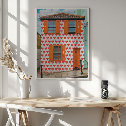 Valentines Day House - Poster / Art Print - interiör