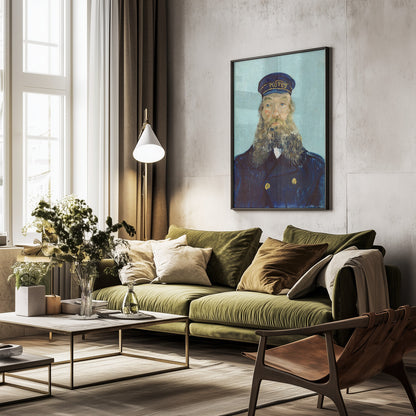Vincent Van Gogh's Portrait of Postman Roulin (1888) - Poster / Art Print - interiör