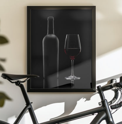 Wine In the Dark - Poster / Art Print - interiör