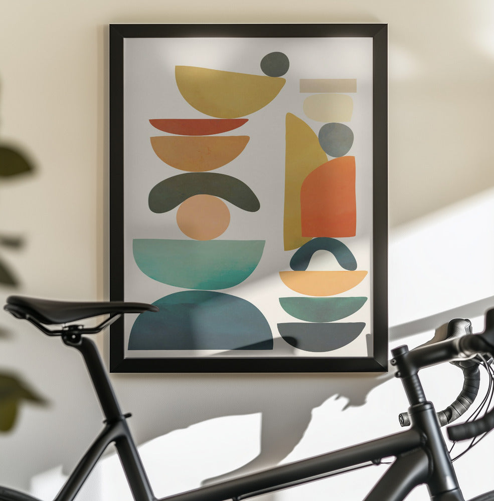 Geometric Harmony - Poster / Art Print - interiör