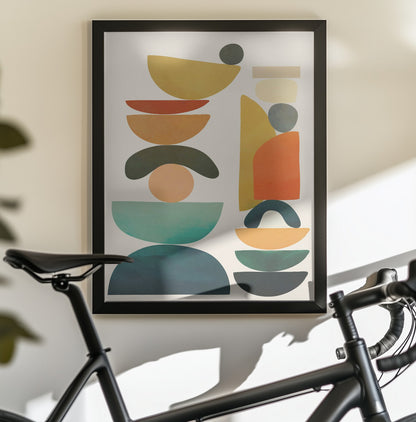 Geometric Harmony - Poster / Art Print - interiör