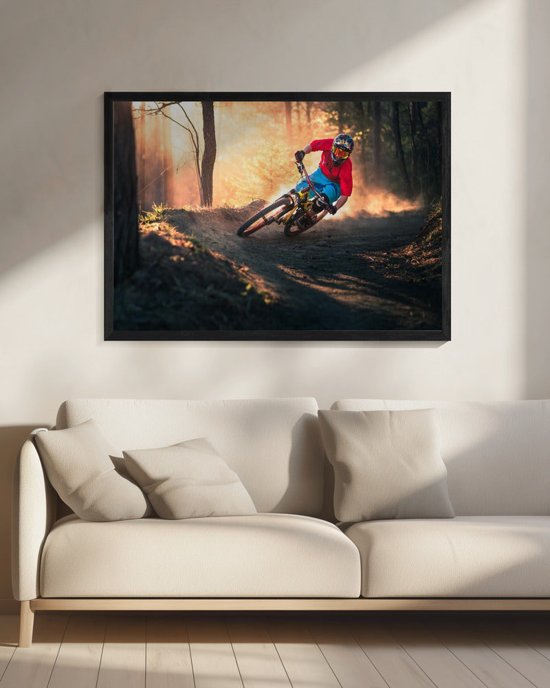 Golden Bermed Corner - Poster / Art Print - interiör