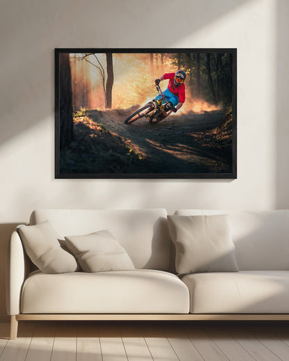Golden Bermed Corner - Poster / Art Print - interiör