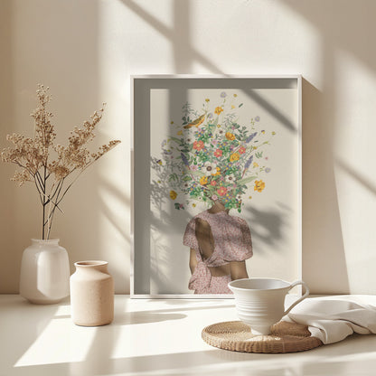 Wildflower bouquet - Poster / Art Print - interiör