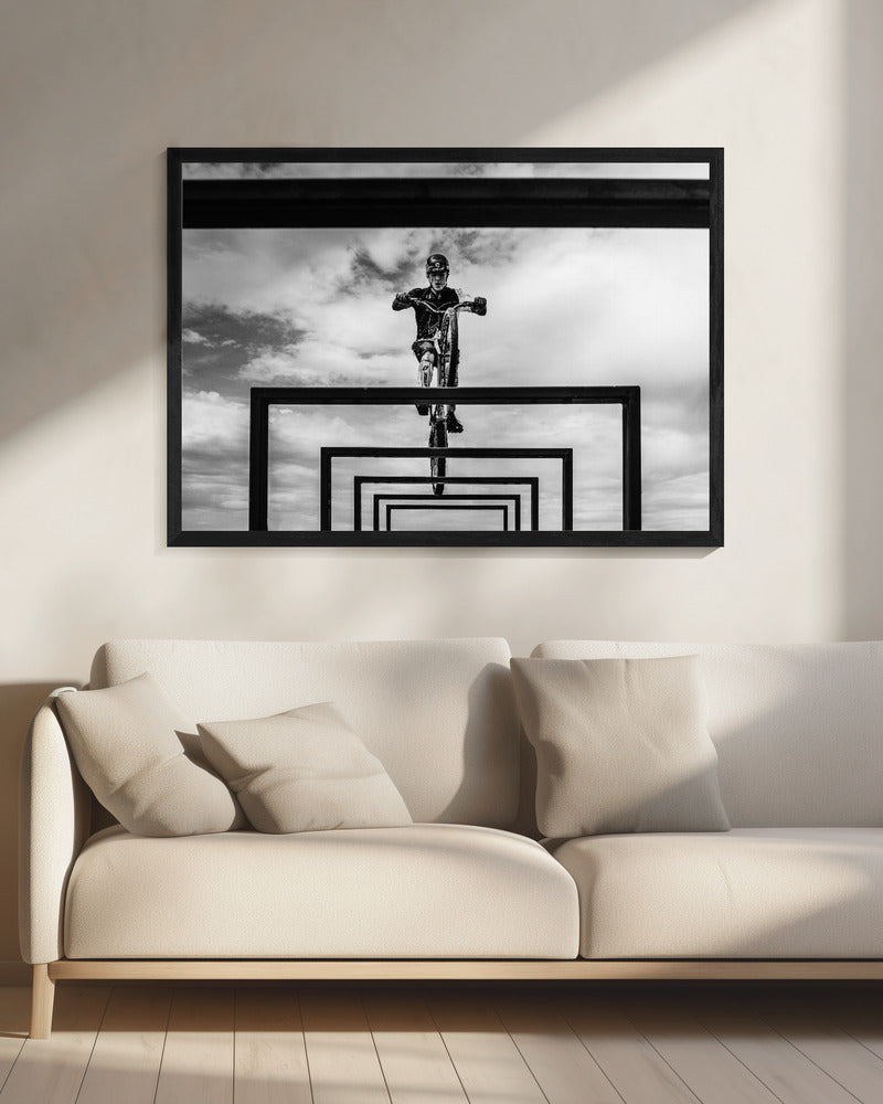 Trial Biker - Poster / Art Print - interiör