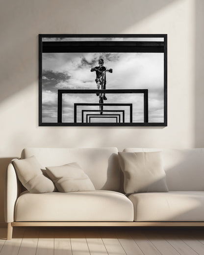Trial Biker - Poster / Art Print - interiör