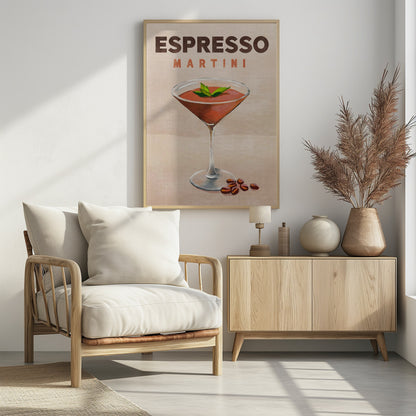 Espresso Martini Cocktail Bar Decor - Poster / Art Print - interiör