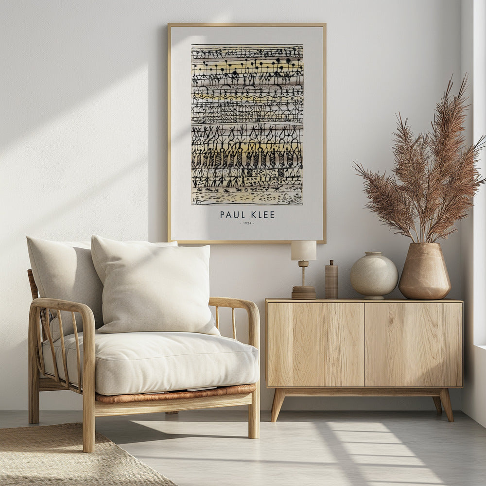 Cooling in a hot zone garden 1924 - Poster / Art Print - interiör