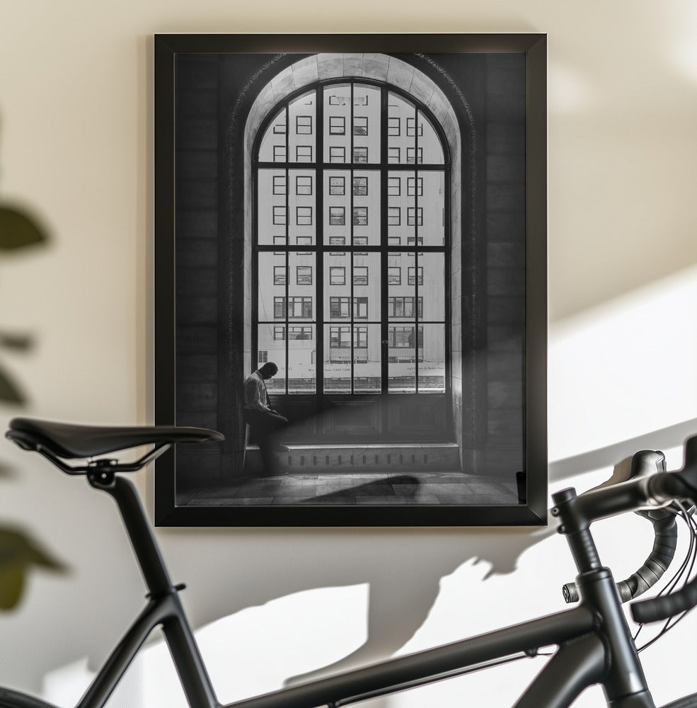 Lonely man - Poster / Art Print - interiör