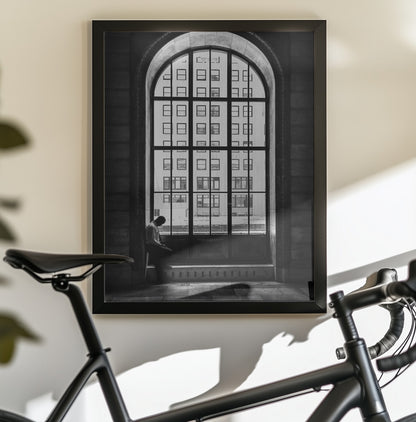 Lonely man - Poster / Art Print - interiör