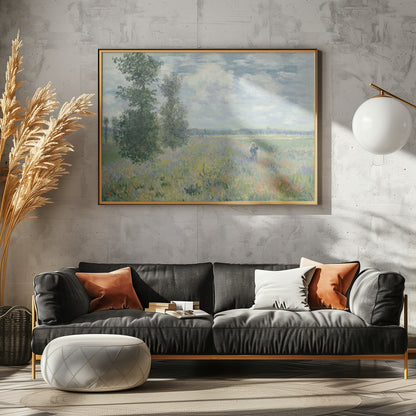 Poppy Fields Near Argenteuil (1875) By Claude Monet - Poster / Art Print - interiör