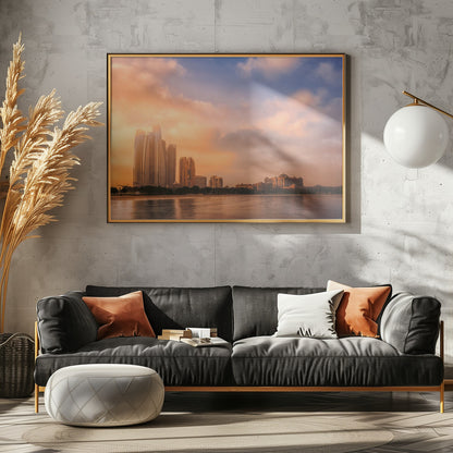 Etihad Towers &amp; Emirates Palace, Abu Dhabi, UAE - Poster / Art Print - interiör