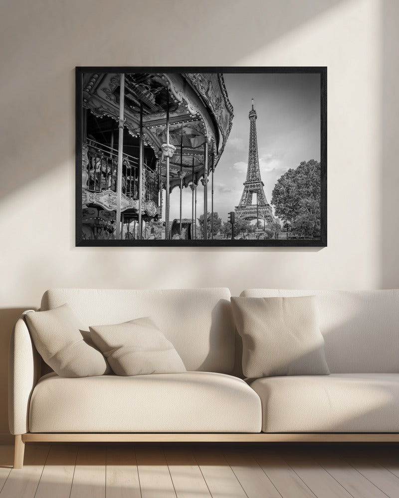 Typical Paris in monochrome - Poster / Art Print - interiör