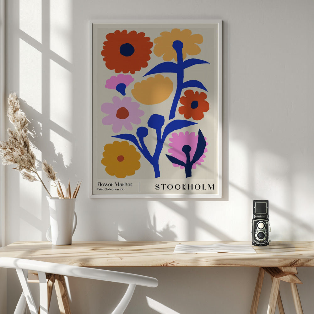 Flower Market. Stockholm - Poster / Art Print - interiör