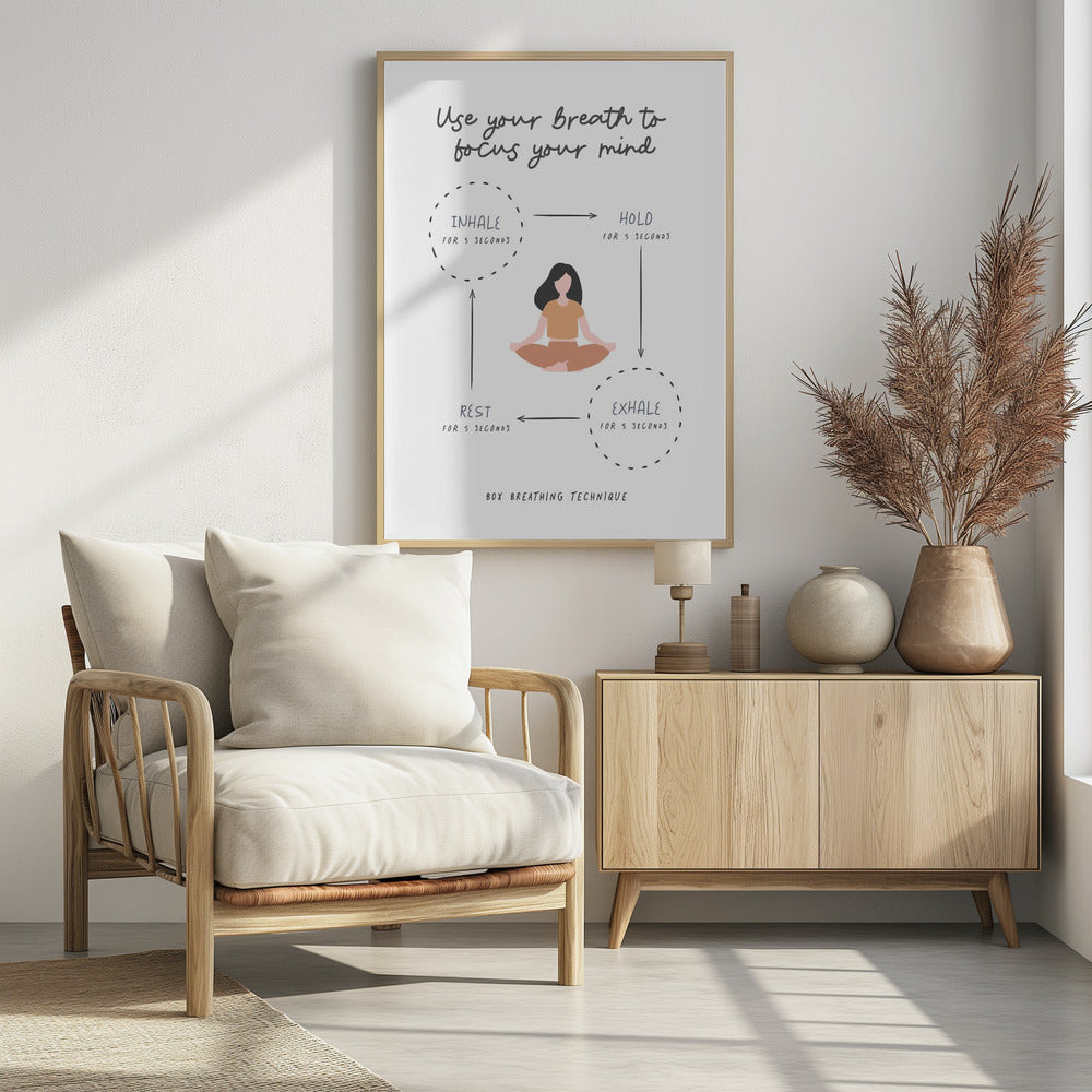 Box Breathe - Poster / Art Print - interiör