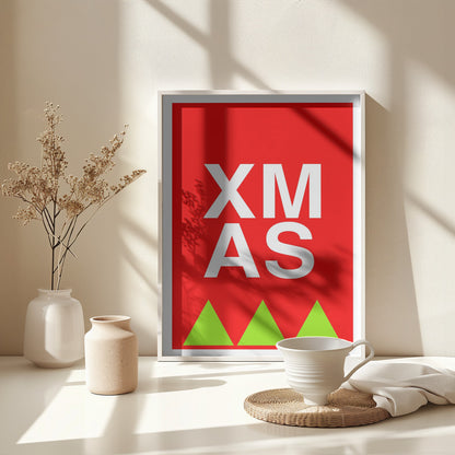 Bows and Baubles: Xmas Print Holiday Collection - Poster / Art Print - interiör