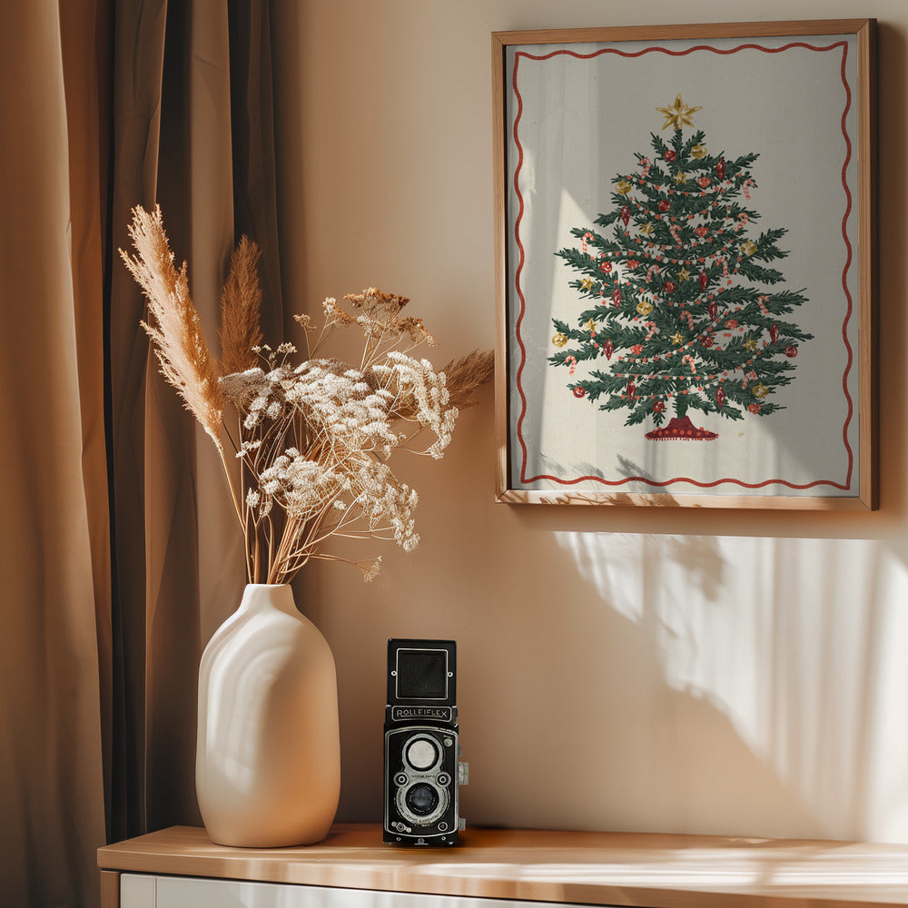 Christmas tree - Poster / Art Print - interiör