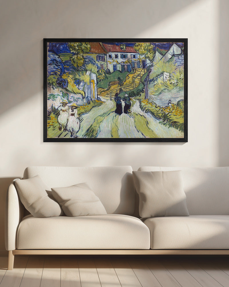 Stairway At Auvers (1890) - Poster / Art Print - interiör
