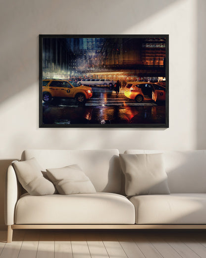 Taxi - Poster / Art Print - interiör