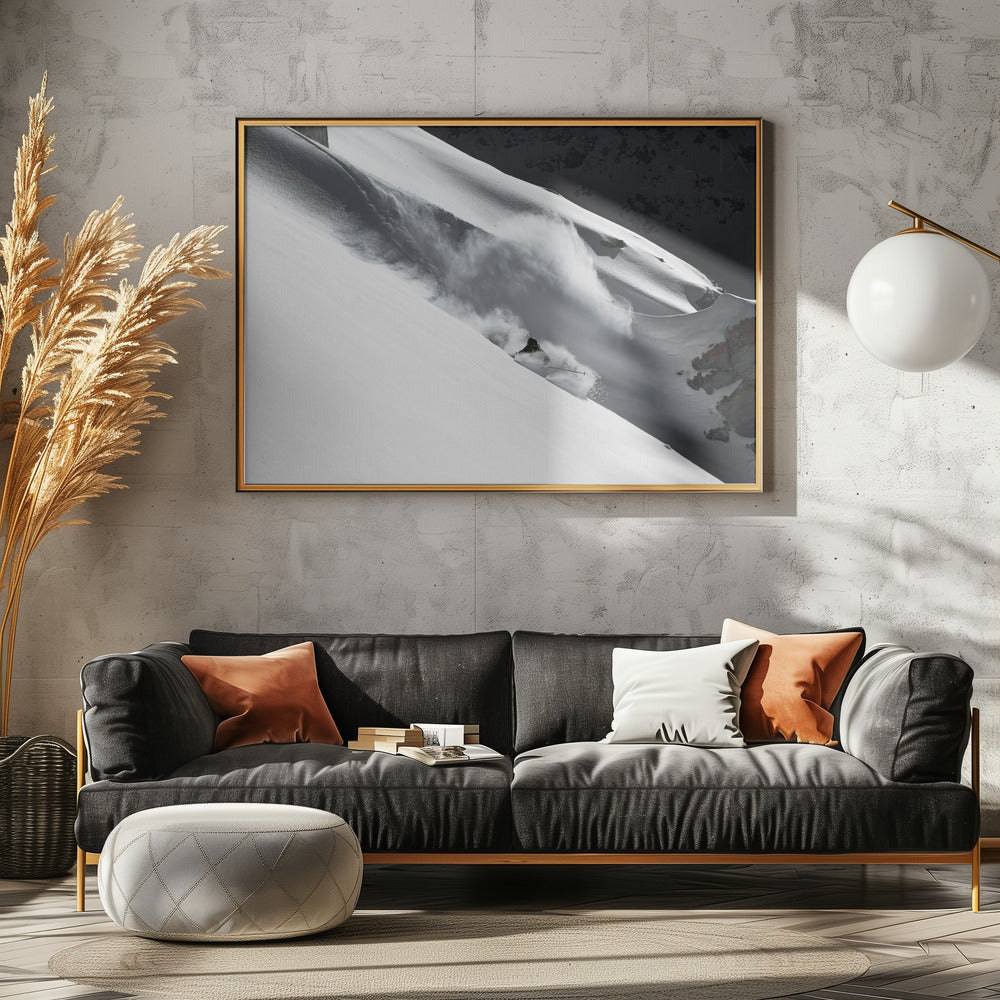 Cloud of Snow - Poster / Art Print - interiör