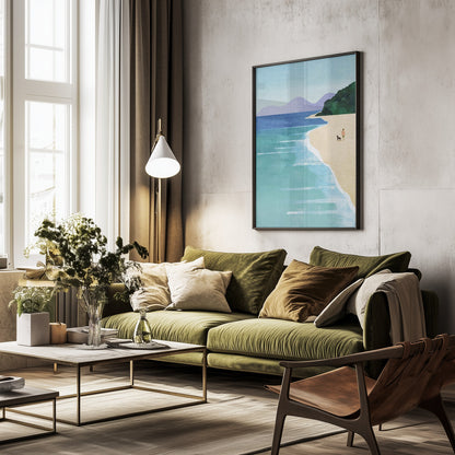 Beach Girl iii - Poster / Art Print - interiör