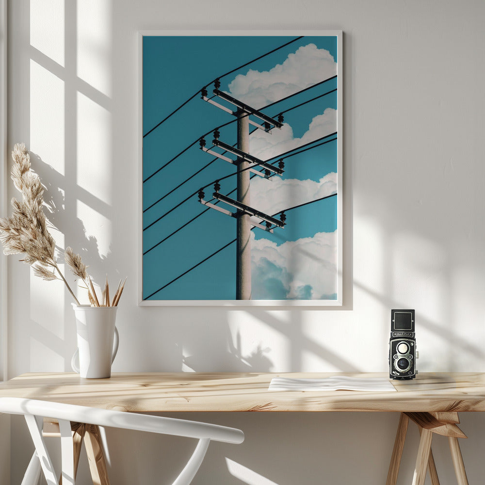 Slice Clouds Power - Poster / Art Print - interiör