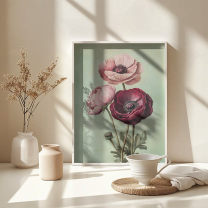 Peonies - Poster / Art Print - interiör