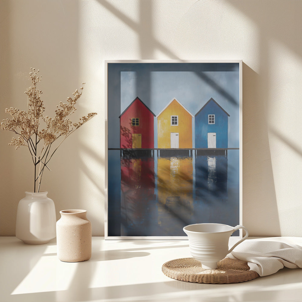 Harbour Harmony - Poster / Art Print - interiör