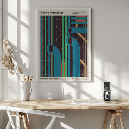 Pompidou - Poster / Art Print - interiör