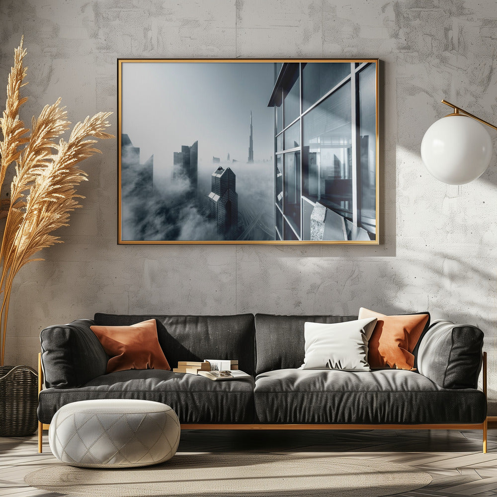 Foggy City - Poster / Art Print - interiör