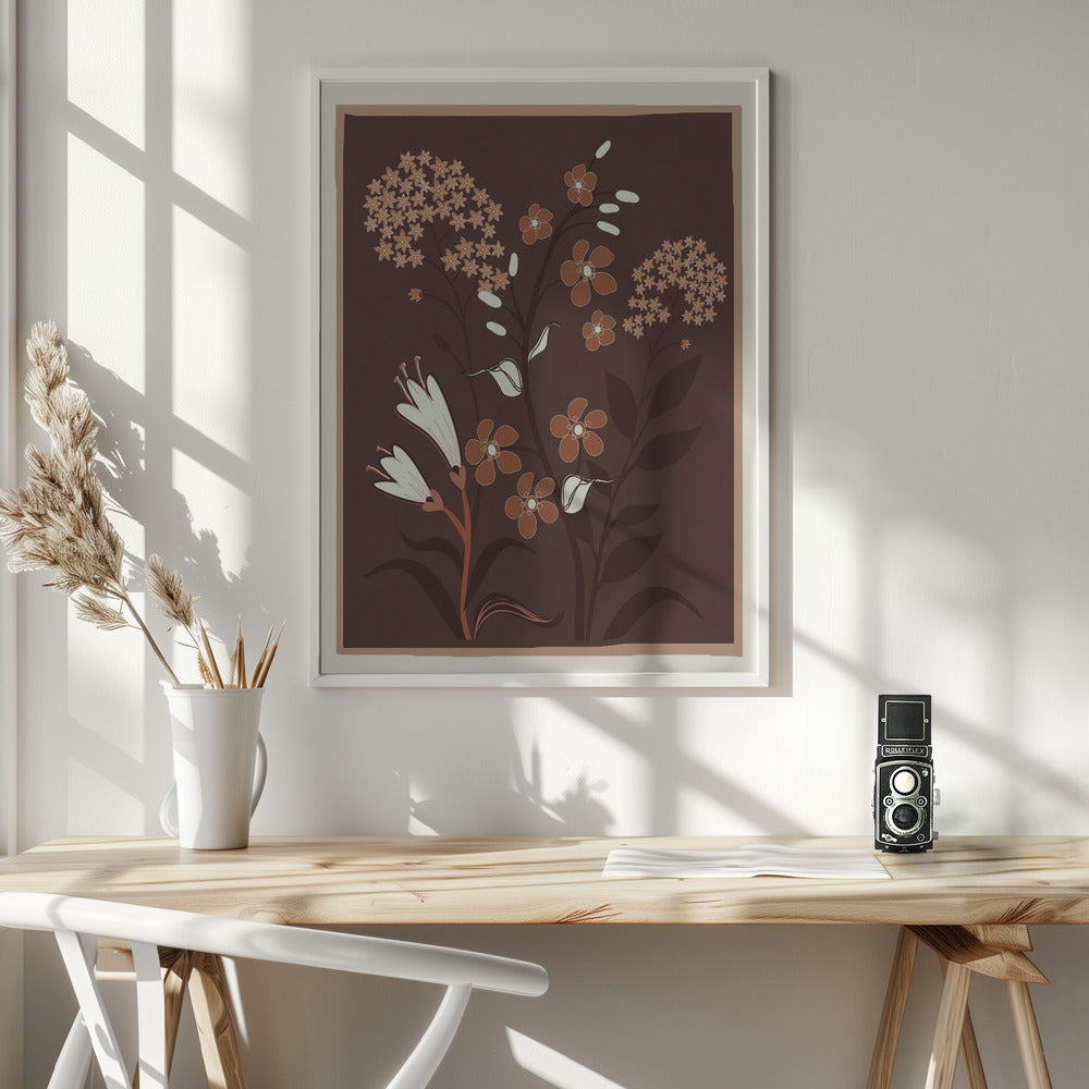 Floral Harmony - Poster / Art Print - interiör
