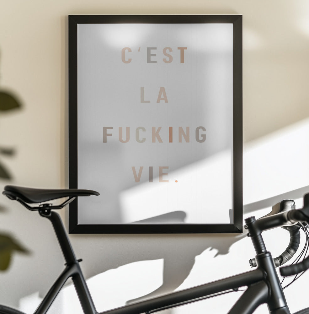 C'est la fucking vie - Poster / Art Print - interiör