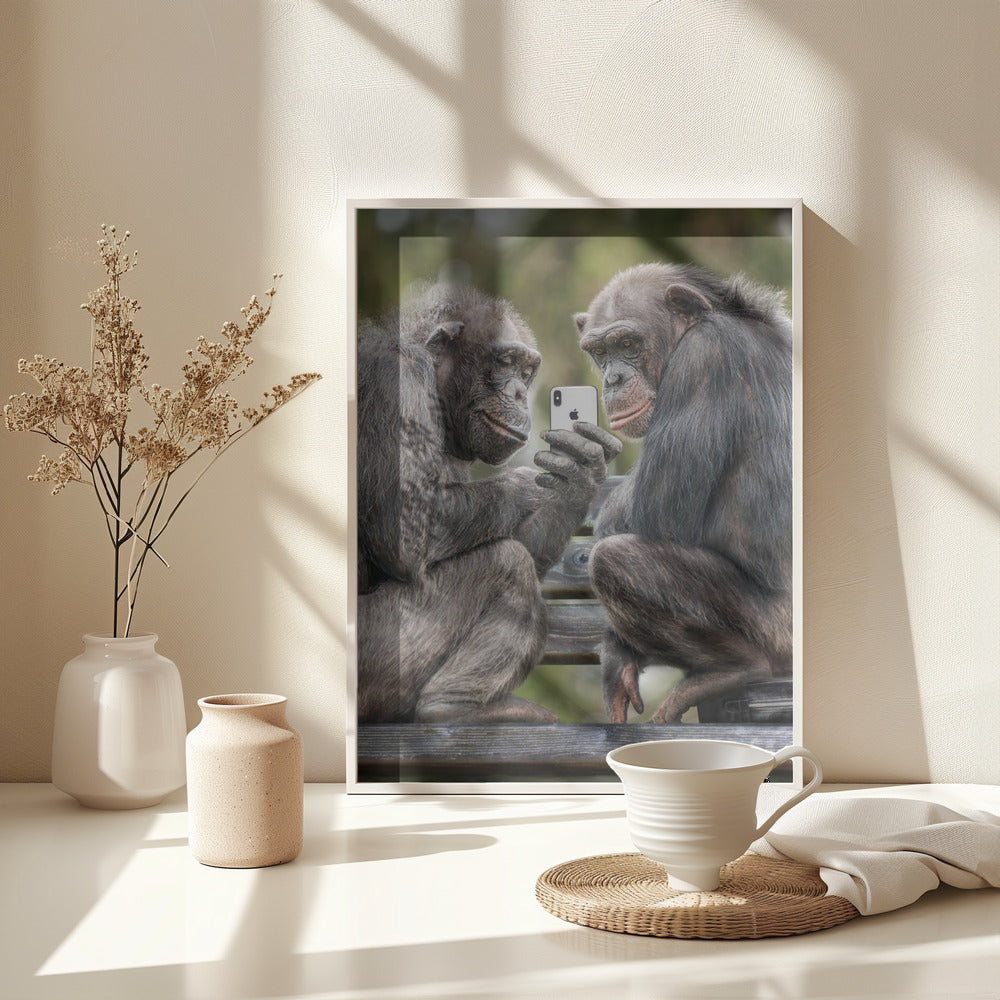 MonkeyPhone - Poster / Art Print - interiör
