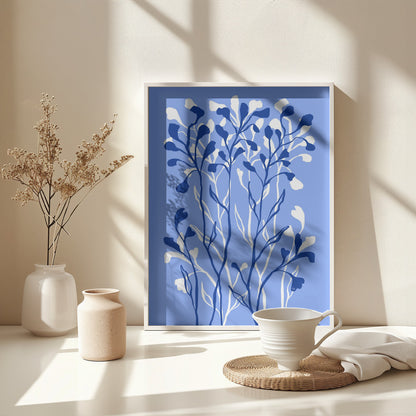 Blue Plants - Poster / Art Print - interiör
