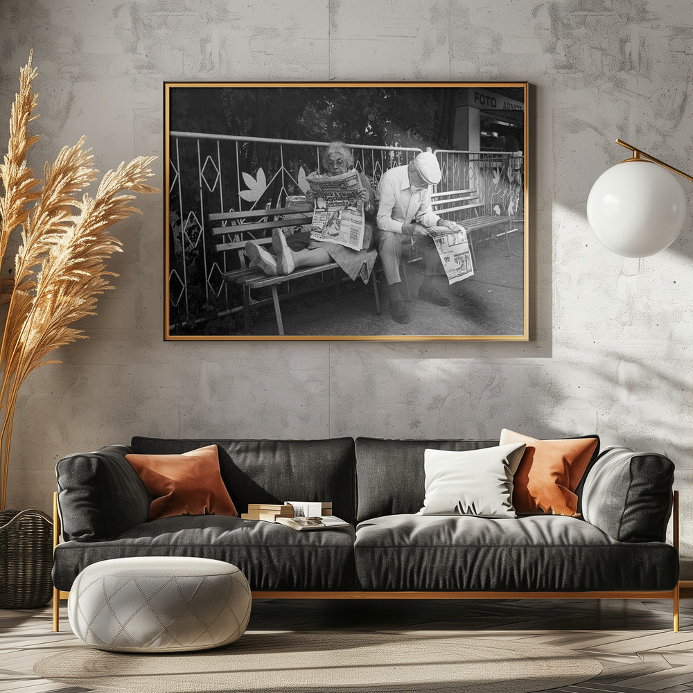 Philemon and Baucis (from the series "Boy meets girl") - Poster / Art Print - interiör