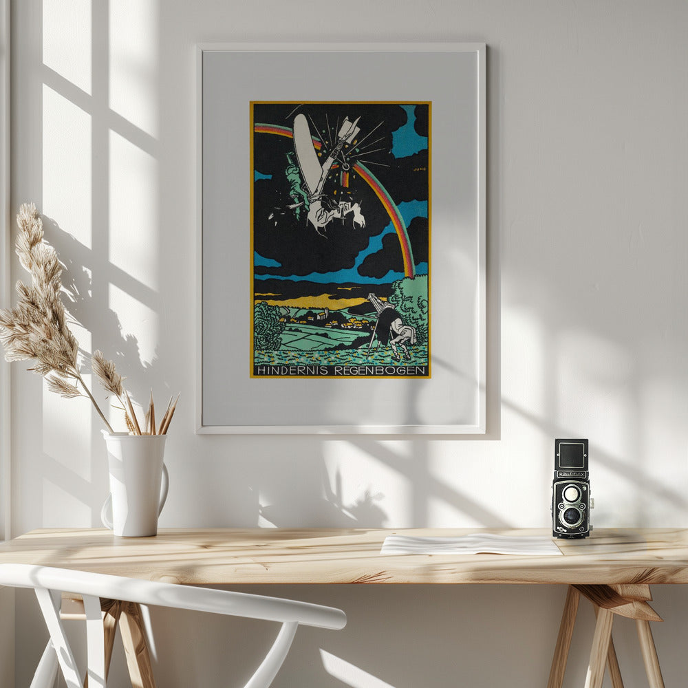 Rainbow Obstacle - Poster / Art Print - interiör