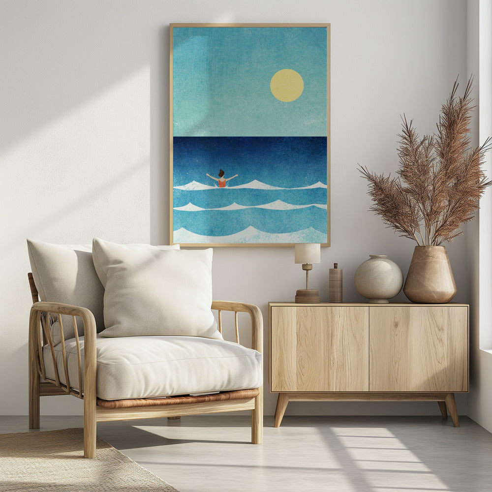 Sea Swim ii - Poster / Art Print - interiör
