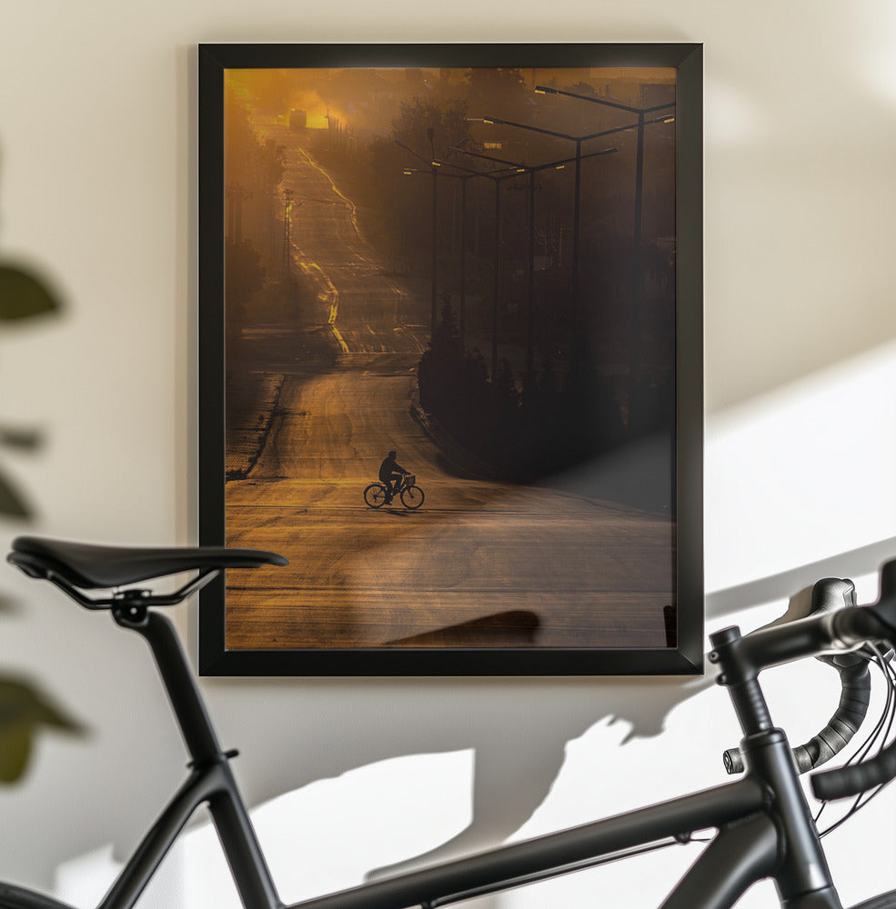 On the way to work - Poster / Art Print - interiör