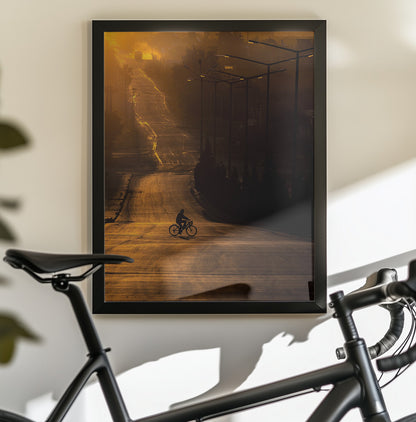 On the way to work - Poster / Art Print - interiör