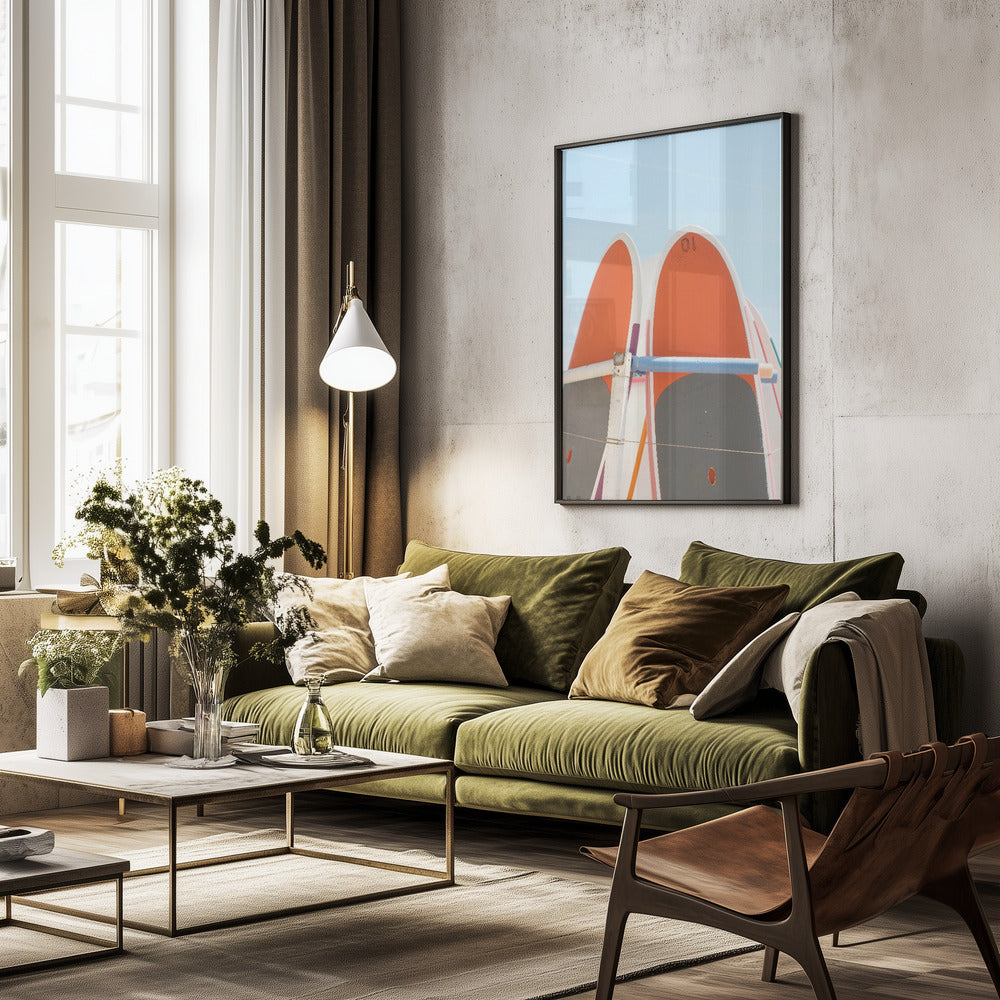 Beach Surf - Poster / Art Print - interiör
