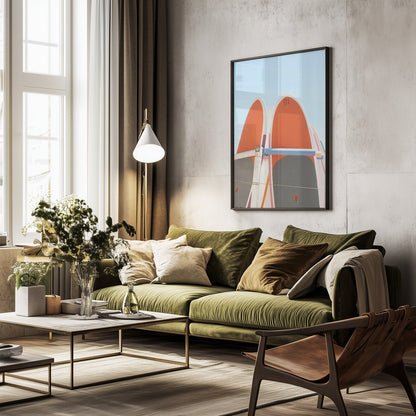 Beach Surf - Poster / Art Print - interiör