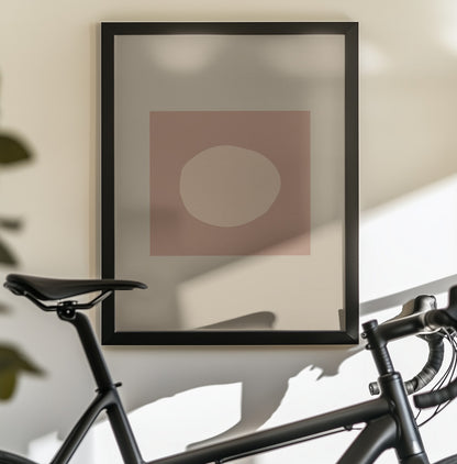 Circle Mocha - Poster / Art Print - interiör