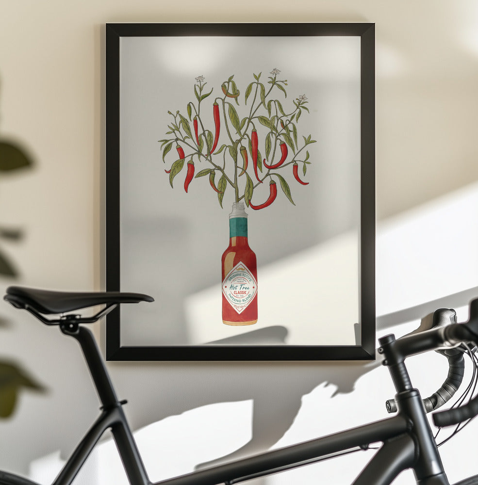 Chili Pepper Plant - Poster / Art Print - interiör