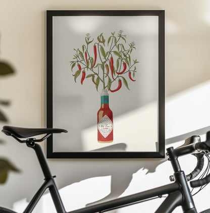 Chili Pepper Plant - Poster / Art Print - interiör