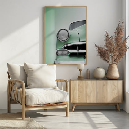 US classic car 1954 Bel Air Powerglide - Poster / Art Print - interiör