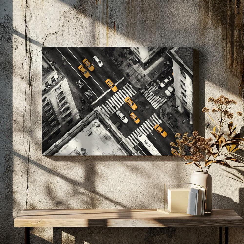 Yellow Flow - Poster / Art Print - interiör