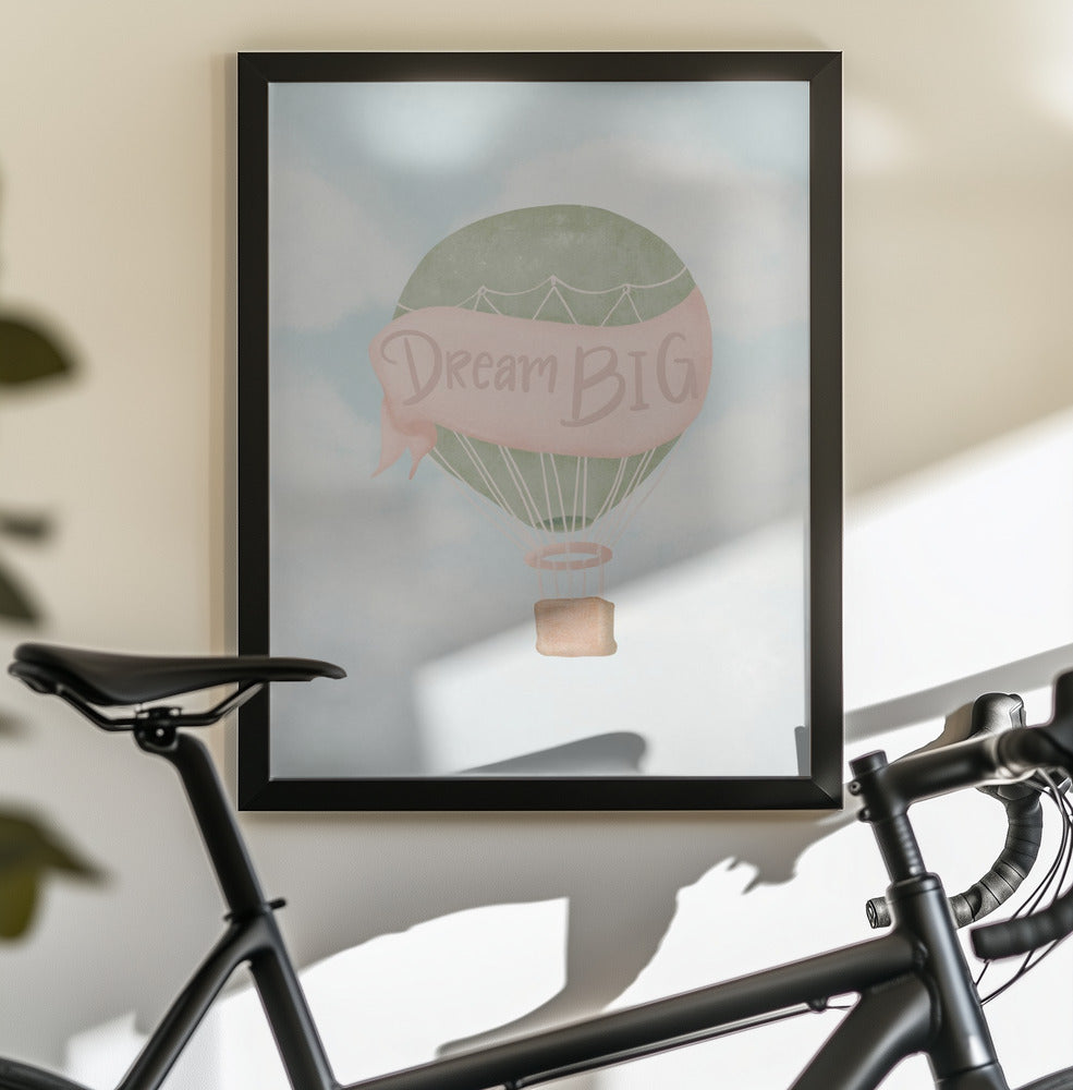 Dream Big Pink - Poster / Art Print - interiör