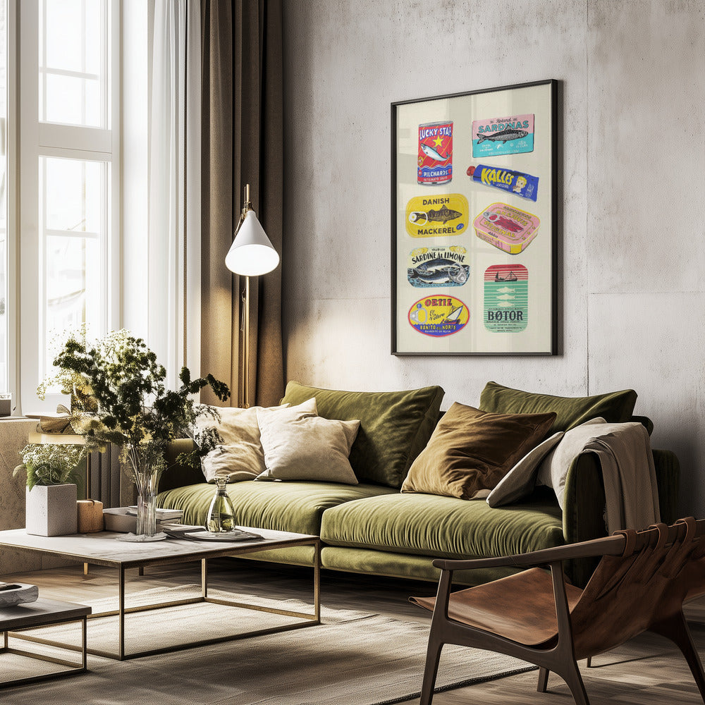 Canned Fish - Poster / Art Print - interiör